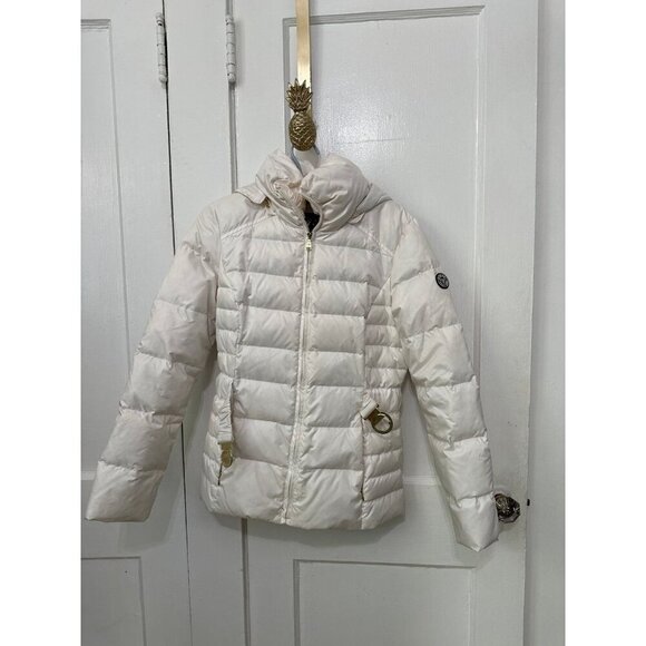 Guess women’s size small white puffer coat - Picture 1 of 11